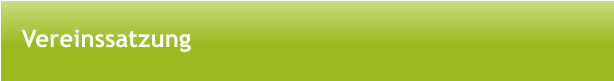 Vereinssatzung