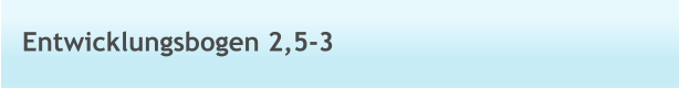 Entwicklungsbogen 2,5-3