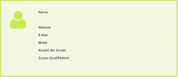 Name  Website E Mail Mobil Anzahl der Kinder  Zusatz Qualifikation