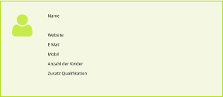 Name  Website E Mail Mobil Anzahl der Kinder  Zusatz Qualifikation